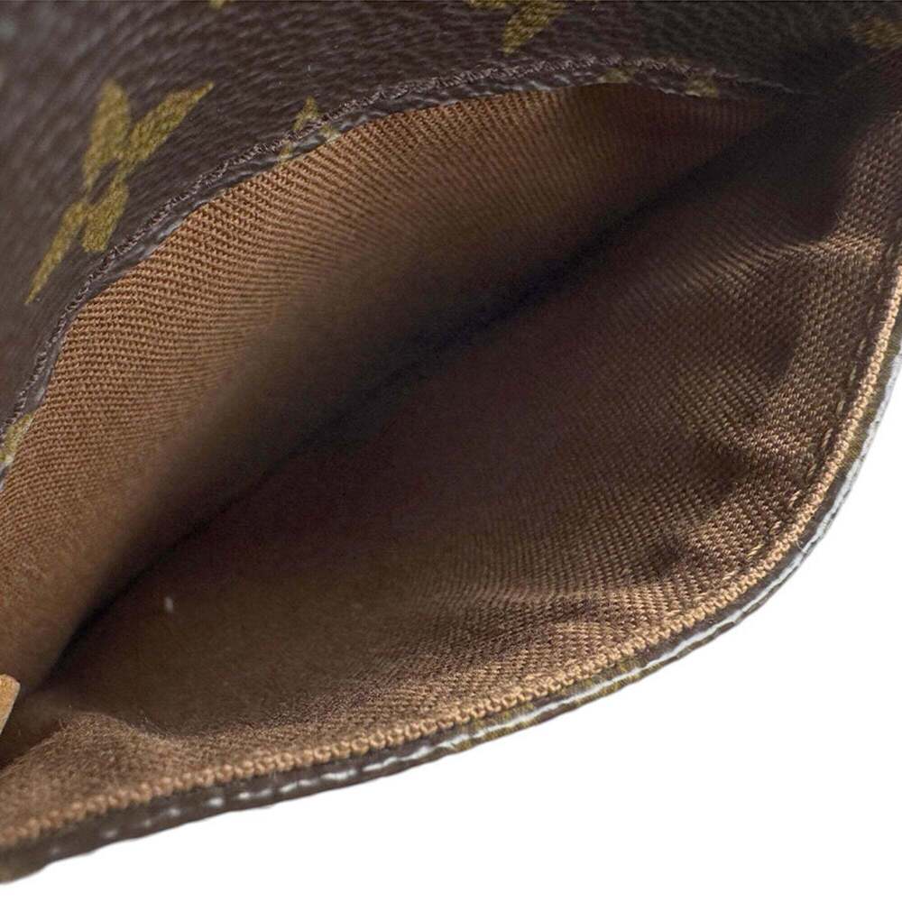 LOUIS VUITTON Authentic Brown Monogram Canvas Pochette Hobo Bag - Picture 11 of 13